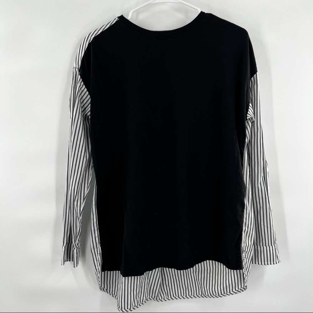 Marc Jacobs striped shirt black white S